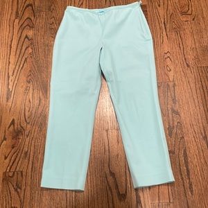 J McLaughlin Turquoise Pants Side Zip Flat Front